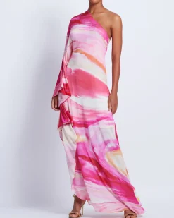 PatBO Aura Stretch One Shoulder Maxi Dress (FINAL SALE)- Dresses & Jumpsuits