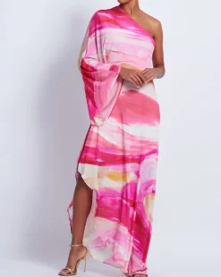 PatBO Aura Stretch One Shoulder Maxi Dress (FINAL SALE)- Dresses & Jumpsuits