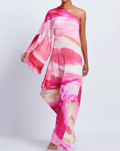 PatBO Aura Stretch One Shoulder Maxi Dress (FINAL SALE)- Dresses & Jumpsuits