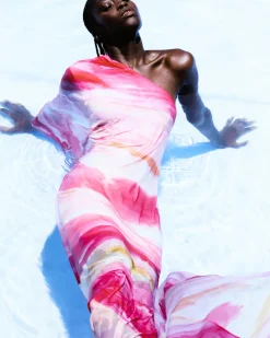 PatBO Aura Stretch One Shoulder Maxi Dress (FINAL SALE)- Dresses & Jumpsuits