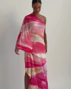 PatBO Aura Stretch One Shoulder Maxi Dress (FINAL SALE)- Dresses & Jumpsuits