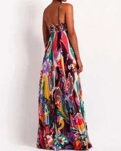 PatBO Beaded Daydreamer Pleated Gown (FINAL SALE)- Dresses & Jumpsuits