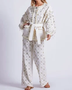 PatBO Beaded Denim Jacket- Matching Sets|Denim