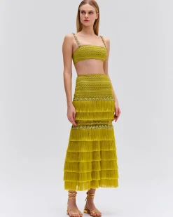PatBO Beaded Woven Cropped Top (FINAL SALE)- Matching Sets|Tops & Bodysuits