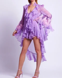 PatBO Chiffon Ruffle Shorts (FINAL SALE)- Matching Sets|Bottoms