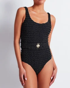 PatBO Crinkle Lurex One Piece (FINAL SALE)- One Pieces