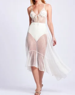 PatBO Crochet Beach Skirt- Cover-ups