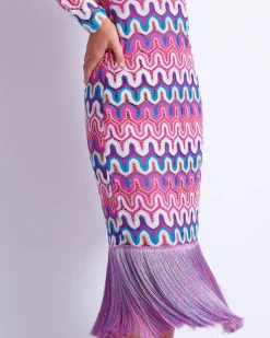 PatBO CROCHET CUT-OUT FRINGE TRIM MIDI DRESS (FINAL SALE)- Beach Dresses|Dresses & Jumpsuits