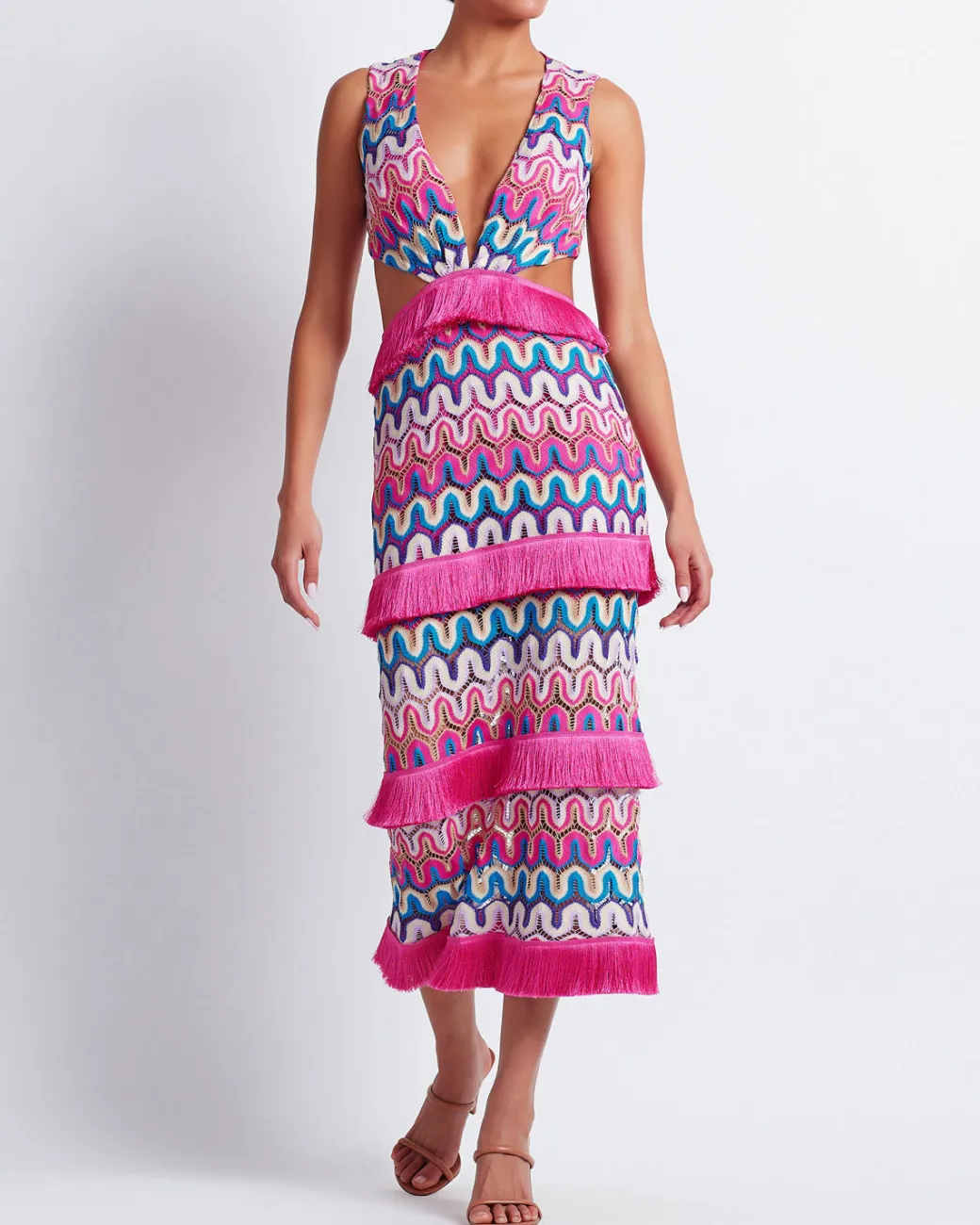 PatBO CROCHET CUT-OUT MIDI DRESS (FINAL SALE)- Beach Dresses|Dresses & Jumpsuits