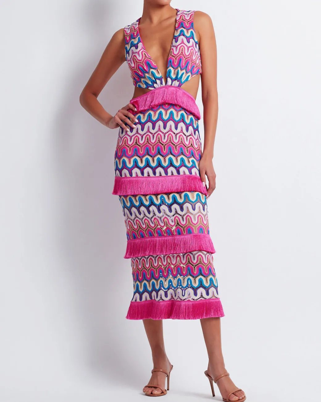 PatBO CROCHET CUT-OUT MIDI DRESS (FINAL SALE)- Beach Dresses|Dresses & Jumpsuits
