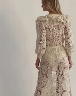 PatBO Crochet Robe- Cover-ups