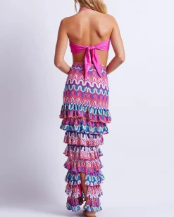 PatBO CROCHET RUFFLE MAXI SKIRT (FINAL SALE)- Cover-ups|Matching Sets