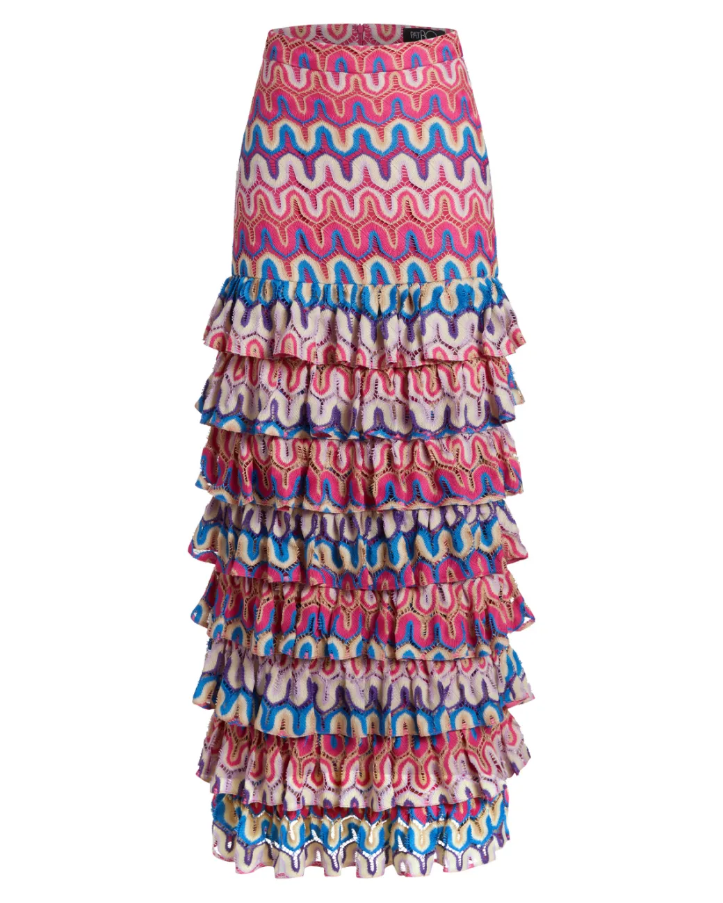 PatBO CROCHET RUFFLE MAXI SKIRT (FINAL SALE)- Cover-ups|Matching Sets