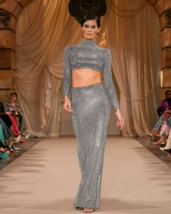 PatBO Crystal Embellished Maxi Skirt (FINAL SALE)- Bottoms