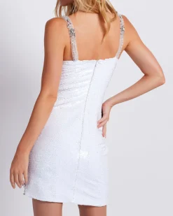 PatBO Crystal-Beaded Sequin Mini Dress (FINAL SALE)- Dresses & Jumpsuits