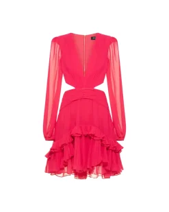 PatBO DEEP V CUTOUT MINI DRESS- Dresses & Jumpsuits