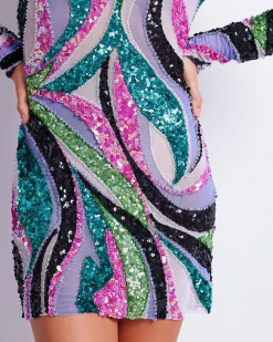PatBO DELOS BEADED TULLE MINI DRESS (FINAL SALE)- Dresses & Jumpsuits