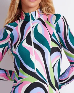 PatBO DELOS ZIP-FRONT RASHGUARD (FINAL SALE)- One Pieces