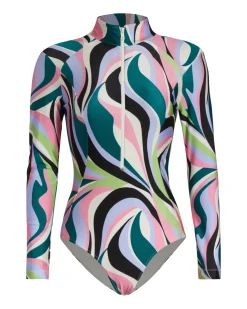 PatBO DELOS ZIP-FRONT RASHGUARD (FINAL SALE)- One Pieces
