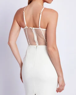 PatBO Embroidered Crochet Bodysuit- Matching Sets|Tops & Bodysuits