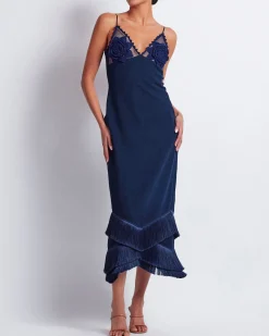 PatBO Embroidered Crochet Midi Dress (FINAL SALE)- Dresses & Jumpsuits