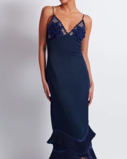 PatBO Embroidered Crochet Midi Dress (FINAL SALE)- Dresses & Jumpsuits