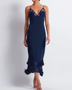 PatBO Embroidered Crochet Midi Dress (FINAL SALE)- Dresses & Jumpsuits