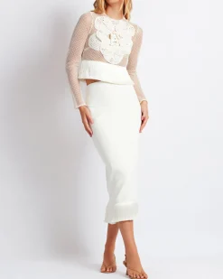 PatBO Embroidered Crochet Top (FINAL SALE)- Matching Sets|Tops & Bodysuits