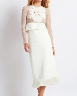 PatBO Embroidered Crochet Top (FINAL SALE)- Matching Sets|Tops & Bodysuits