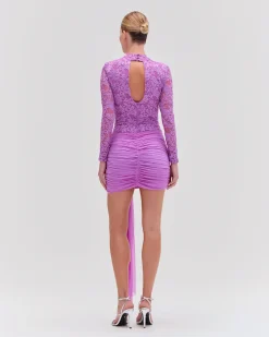 PatBO Embroidered Lace Mini Dress- Dresses & Jumpsuits