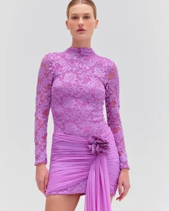 PatBO Embroidered Lace Mini Dress- Dresses & Jumpsuits