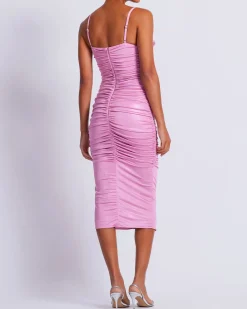PatBO Embroidered Metallic Jersey Midi Dress (FINAL SALE)- Dresses & Jumpsuits