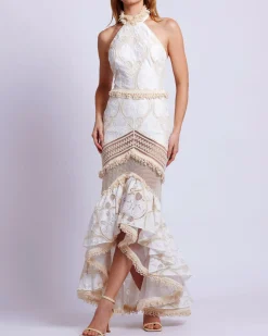 PatBO Eyelet Lace Maxi Dress (EXCLUSIVE)- Dresses & Jumpsuits