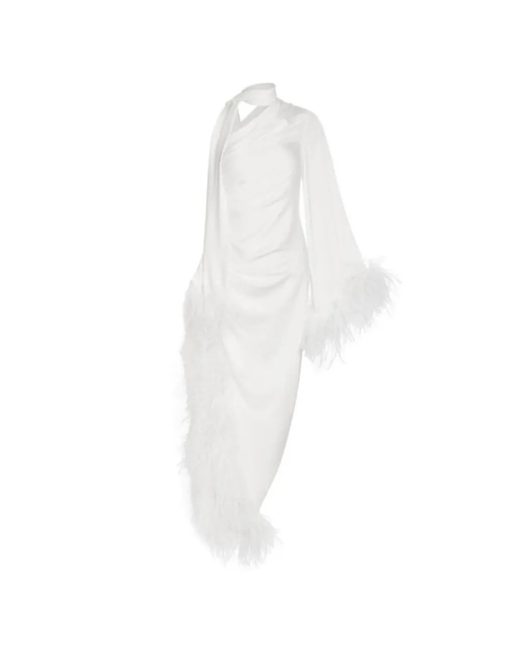 PatBO FEATHER TRIM OSCAR DRESS (FINAL SALE)- Dresses & Jumpsuits
