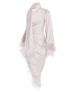 PatBO Feather Trim Oscar Dress (FINAL SALE)- Dresses & Jumpsuits