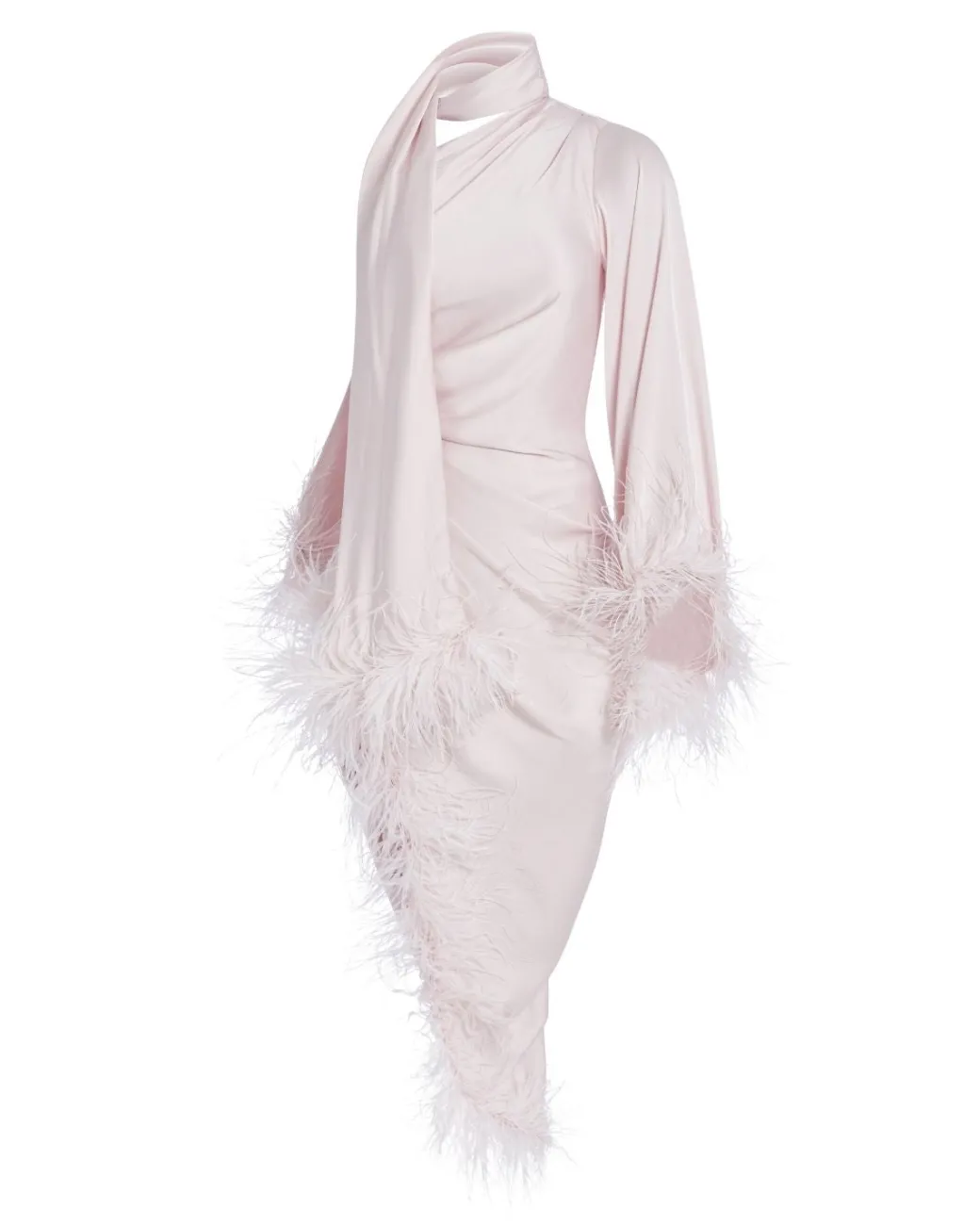 PatBO Feather Trim Oscar Dress (FINAL SALE)- Dresses & Jumpsuits