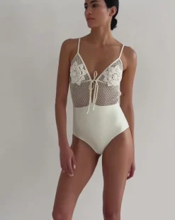 PatBO Floral Crochet One Piece (FINAL SALE)- One Pieces