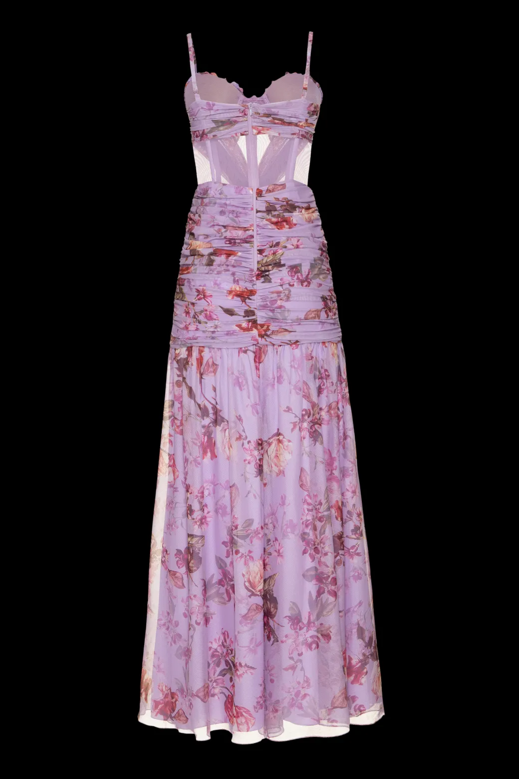 PatBO Floral Haze Bustier Maxi Dress- Dresses & Jumpsuits