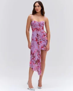PatBO Floral Haze Bustier Mini Dress- Dresses & Jumpsuits