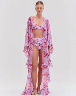 PatBO Floral Haze Maxi Robe- Cover-ups|Matching Sets