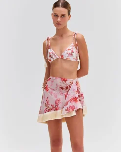 PatBO Floral Haze Mini Sarong (EXCLUSIVE)- Cover-ups|Matching Sets