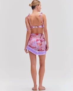 PatBO Floral Haze Mini Sarong (EXCLUSIVE)- Cover-ups|Matching Sets