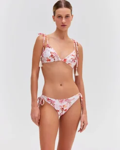 PatBO Floral Haze String Bikini Top- Bikinis|Matching Sets