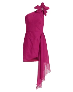 PatBO Flower Appliqué Mini Dress (FINAL SALE)- Dresses & Jumpsuits