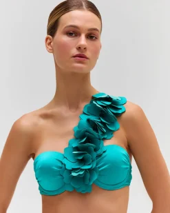 PatBO Flower Applique Bikini Top (FINAL SALE)- Bikinis