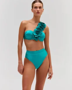 PatBO Flower Applique Bikini Top (FINAL SALE)- Bikinis