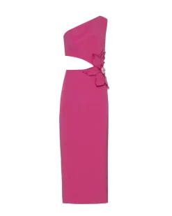 PatBO Flower Applique Midi Dress (FINAL SALE)- Dresses & Jumpsuits