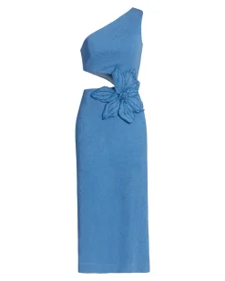 PatBO Flower Applique Midi Dress (FINAL SALE)- Dresses & Jumpsuits