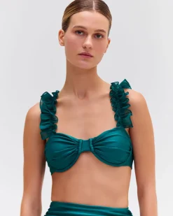 PatBO FLUTTER SLEEVE BIKINI TOP (FINAL SALE)- Bikinis