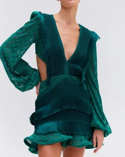 PatBO FRINGE CUTOUT MINI DRESS- Dresses & Jumpsuits
